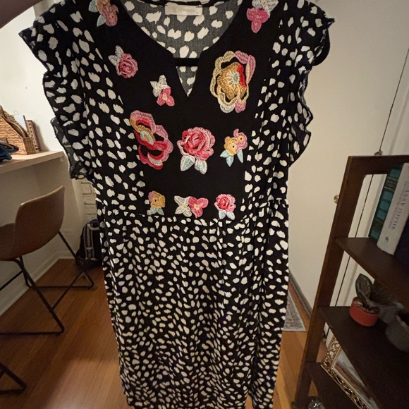 Animal Print Floral Dress - Picture 1 of 6